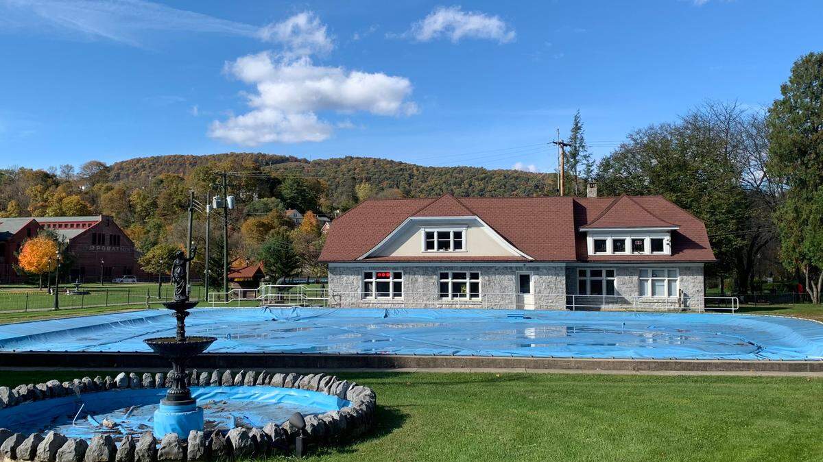 The Big Spring in Bellefonte was covered in 1998 to comply with state environmental standards.