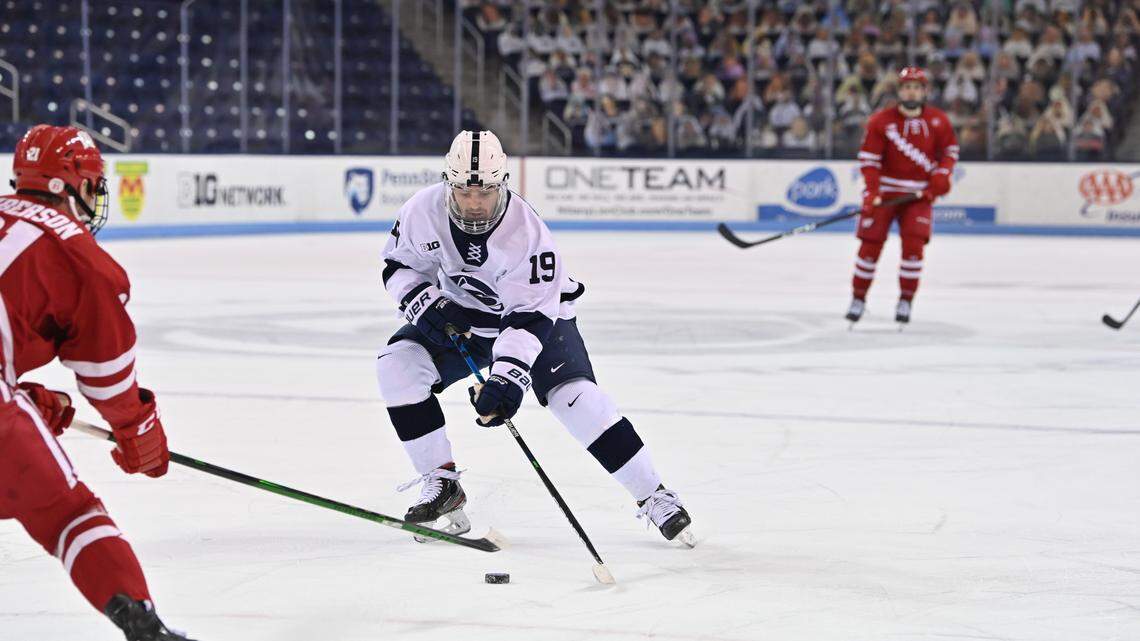 ‘He’s a winner:’ Connor McMenamin’s career night lifts Penn State hockey over Wisconsin