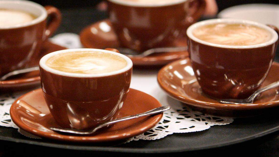 File photo of cappuccino art. A Pennsylvania pizzeria apologized for what was hidden in cappuccino art featured on a recent advertising mailer.