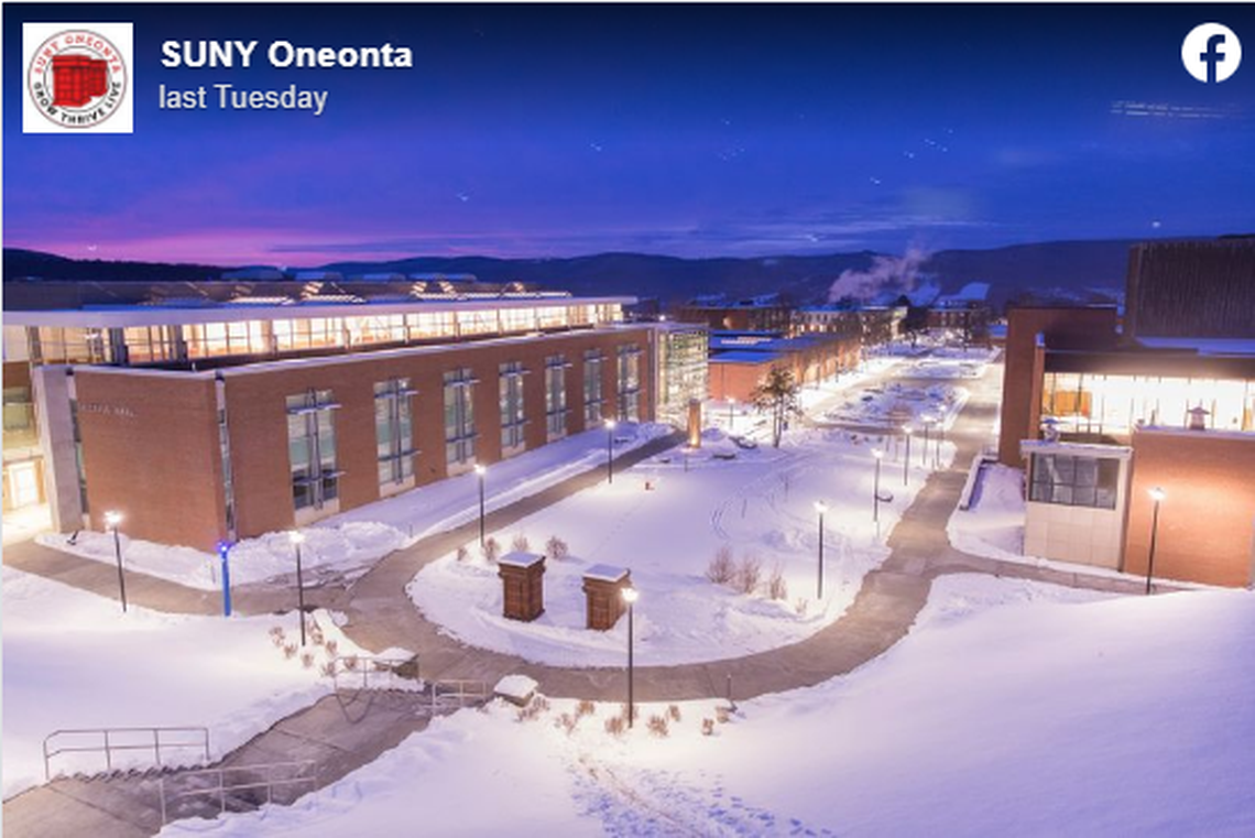 SUNY Oneonta is a public, four-year college in Central New York with 6,000 students.