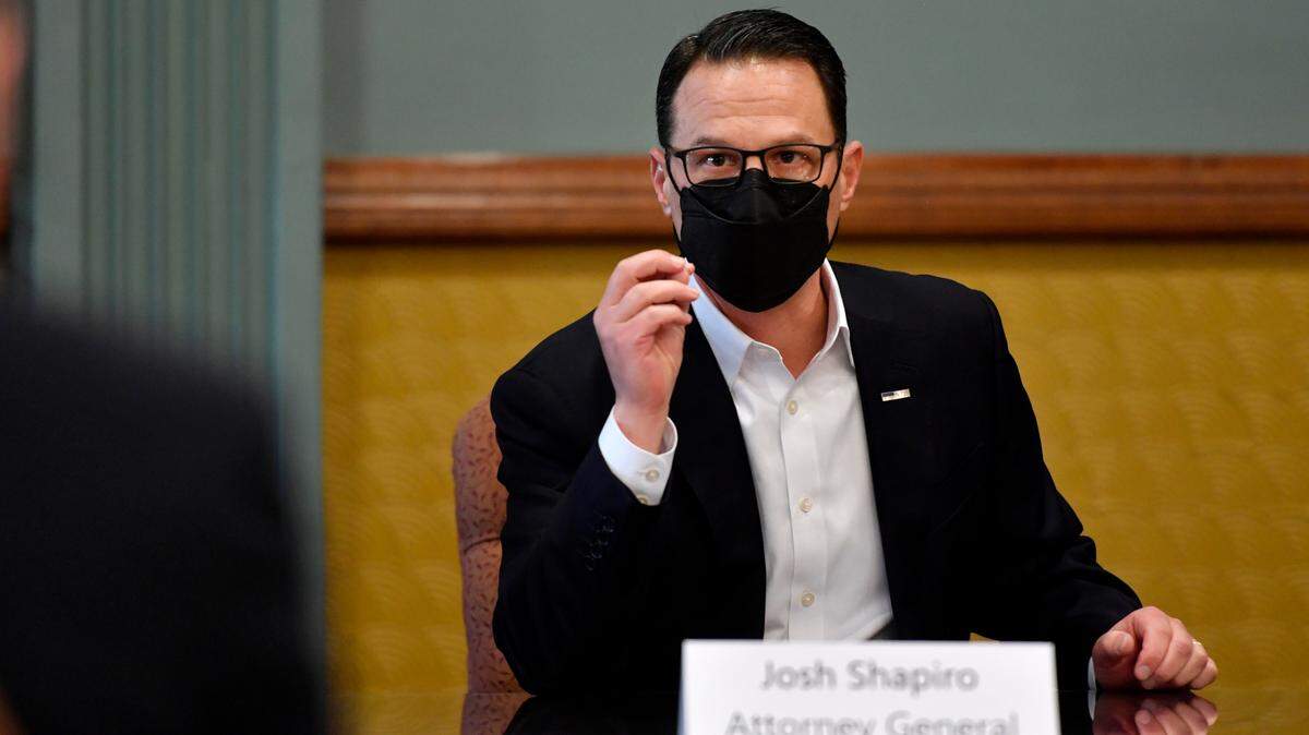 Pennsylvania Attorney General Josh Shapiro on Jan. 19 at the Centre County Courthouse Annex.
