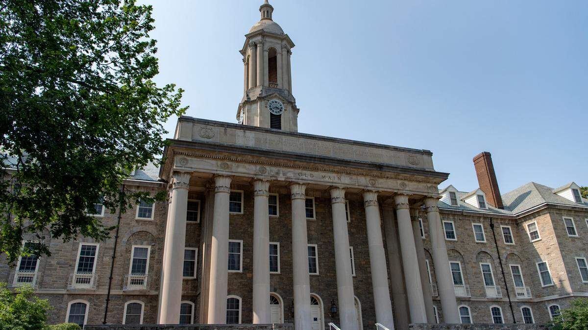 Old Main on the Penn State University campus.