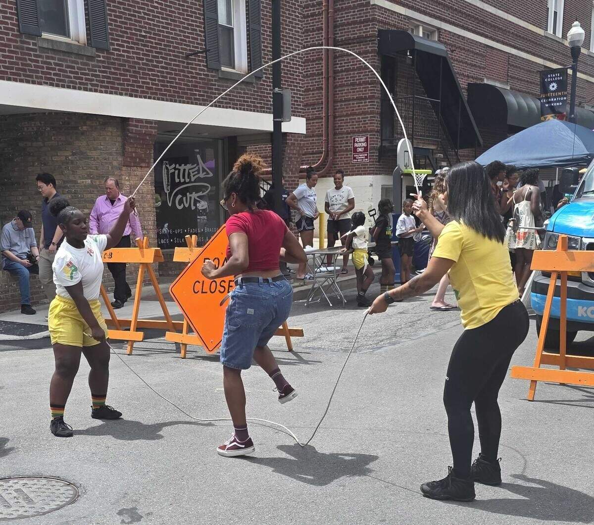 Jump DC, a nationally acclaimed Double Dutch team, found quite a bit of popularity during State College’s 7th annual Juneteenth Block Party on Saturday, June 20, 2026.