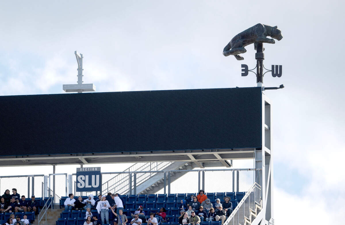 A new ribbon video board has been installed on top of the south end of Beaver Stadium but were not used for the season opener against Bowling Green on Saturday, Sept. 7, 2024.