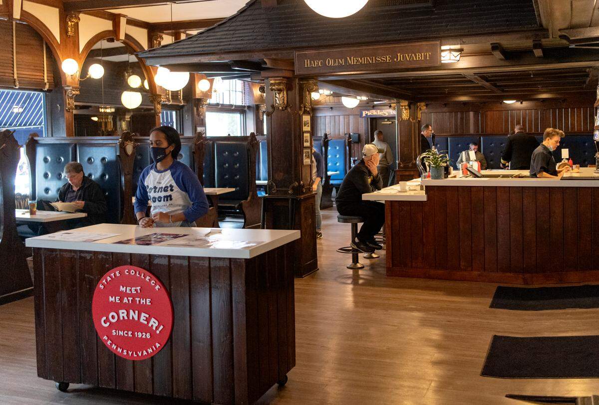 Counter space at The Corner Room is pictured Thursday, Nov. 11, 2021 after the iconic property underwent renovations.