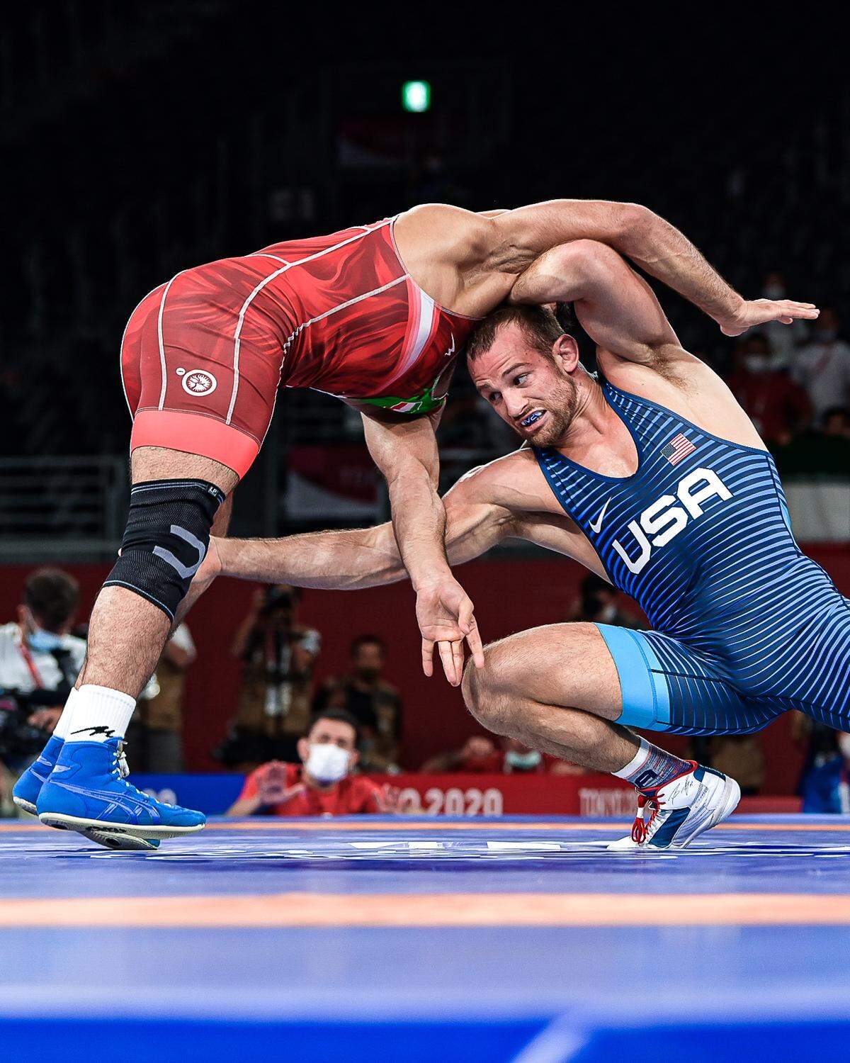 Former Penn State wrestler David Taylor, pictured in October 2021, will look to defend his World Team spot against current Nittany Lions wrestler Aaron Brooks on Saturday at the Final X event.