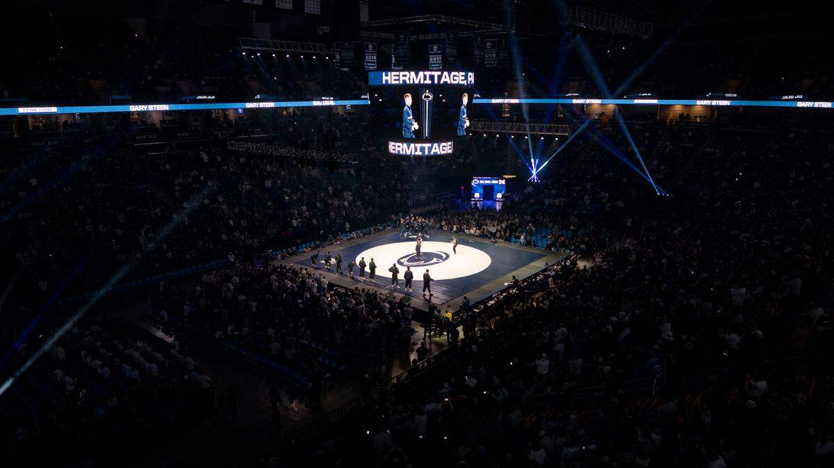 Penn State and Michigan wrestlers are announced for the dual at the Bryce Jordan Center on Jan. 20. The BJC will host the Team USA Olympic Trials next year.