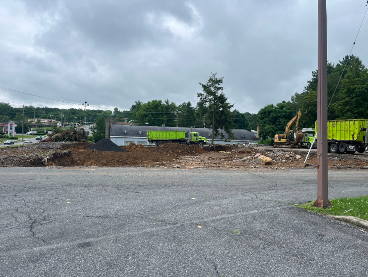 Demolition work is ongoing at 1272 N. Atherton St., the former home of Mario’s Italian Restaurant, where Centre County’s third 7 Brew is planned.