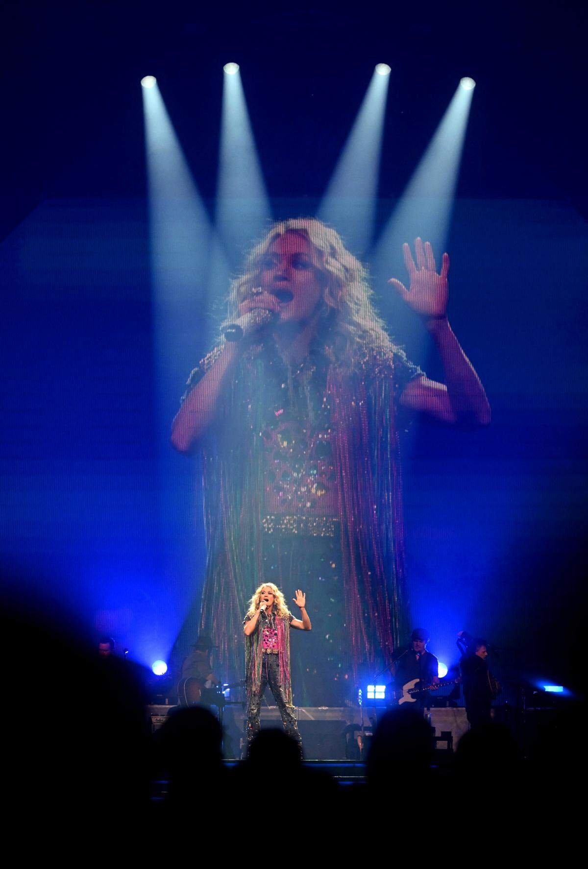 Carrie Underwood performs at the Bryce Jordan Center as part of The Denim and Rhinestones Tour on Friday, Feb. 10, 2023.