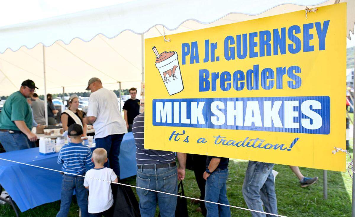 Thousands of PA Dairymen’s association milkshakes will be served up by the PA Jr. Guernsey Breeders at Penn State Ag Progress Days on Tuesday, August. 13, 2024.