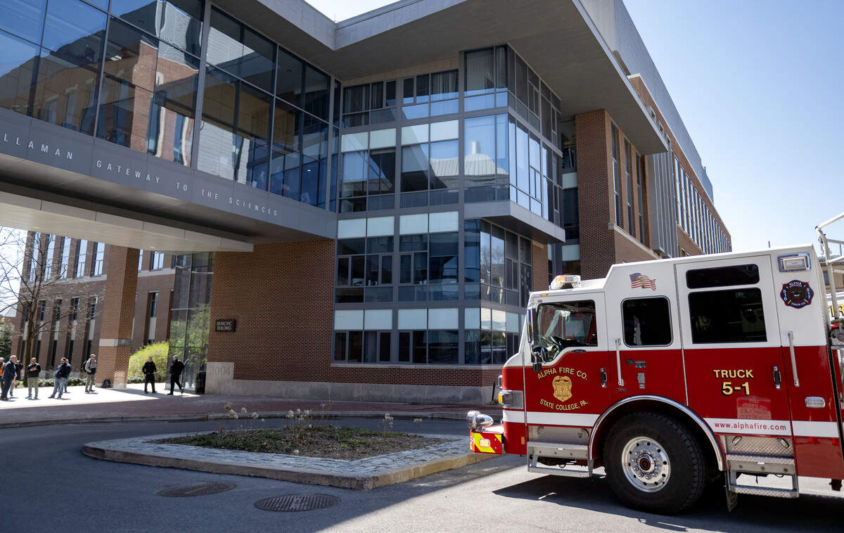Penn State’s Benkovic Building was evacuated the morning of Wednesday, April 8, 2026, after a fire reportedly started in Room 219.