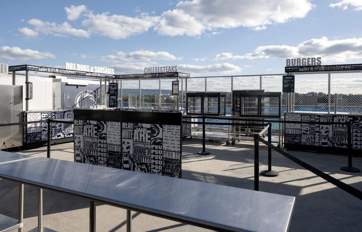 Concessions area on the west side of Beaver Stadium on Friday, Aug. 29, 2025.  