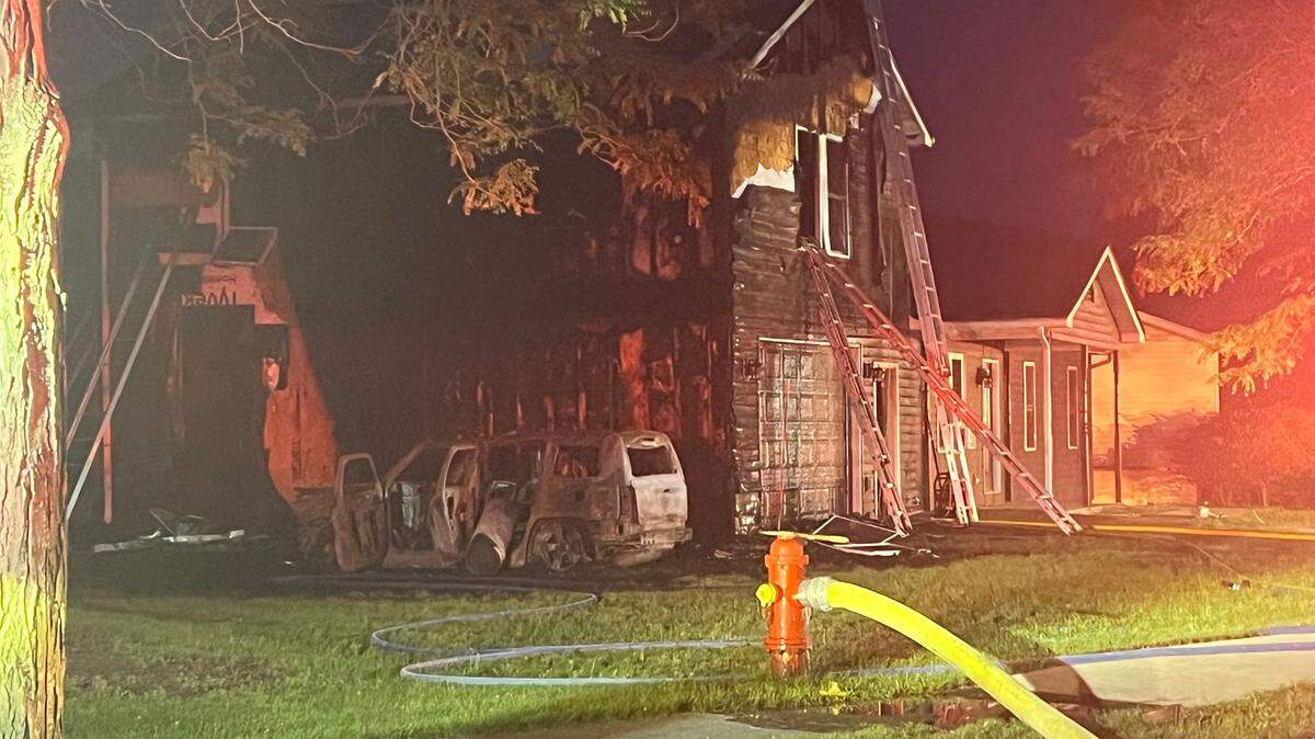 Emergency response units were dispatched to a home in the 200 block of North Vanessa Drive in Spring Township for a vehicle fire on Thursday, July 13, 2023.