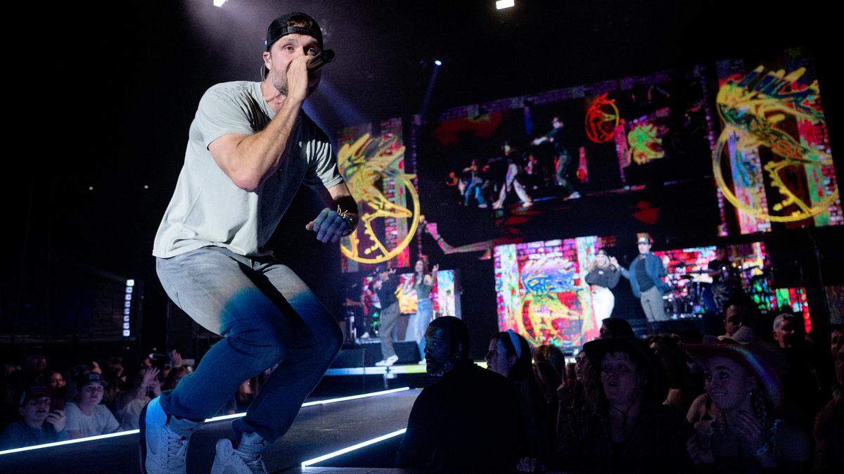 Walker Hayes performs at the the Bryce Jordan Center as part of the Duck Buck Tour on Thursday, April 27, 2023.