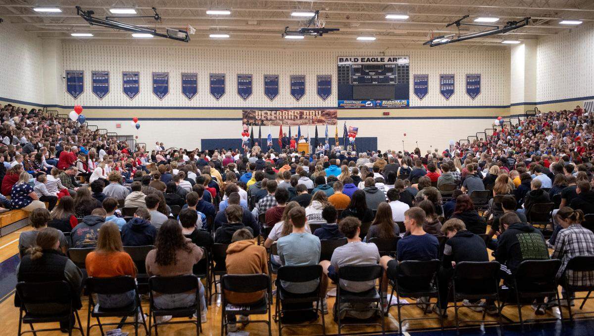 All students of Bald Eagle Area school district came together for a Veterans Day celebration honoring all who served on Thursday, Nov. 9, 2023.