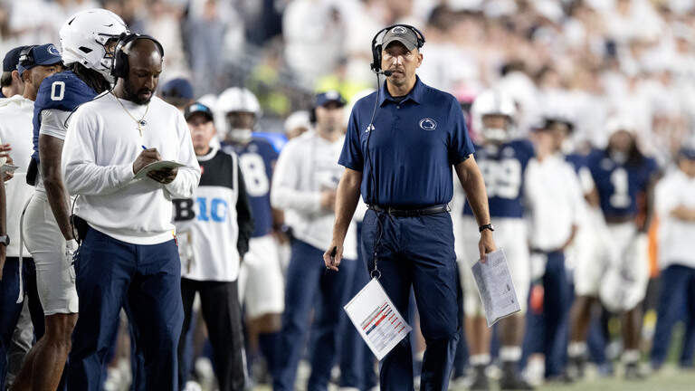 Penn State drops out of AP top 25 after losing to Wisconsin. See the full rankings
