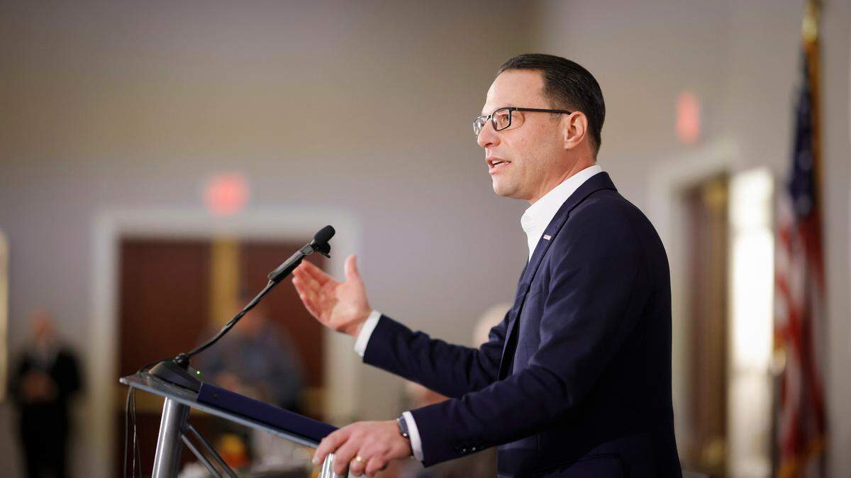 Governor Josh Shapiro delivered remarks at the Pennsylvania Press Club’s November 2023 luncheon in Harrisburg.  