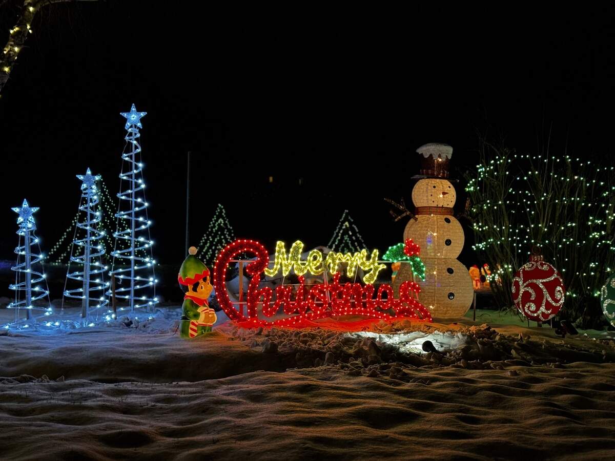 Christmas decorations on the lawn of 545 Flat Rock Road, Port Matilda on Dec. 3, 2025.