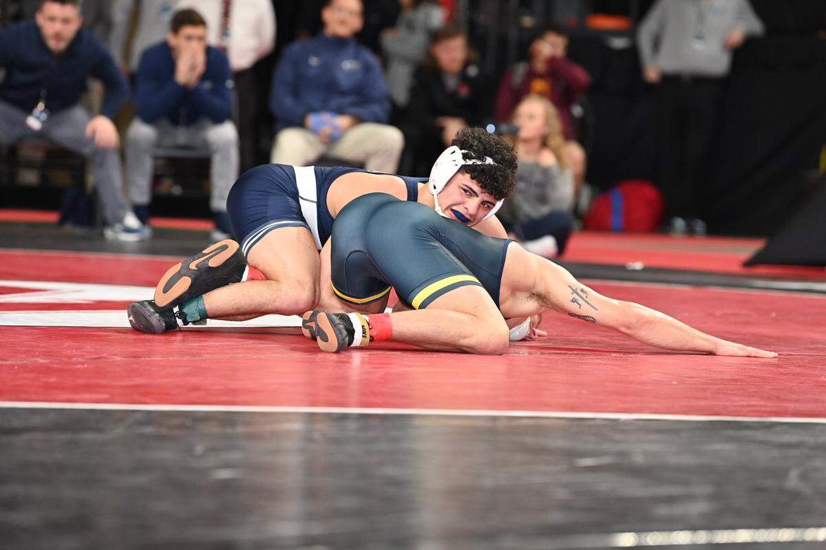 Penn State’s Beau Bartlett, pictured on March 6, is appearing in his first NCAA Championships.
