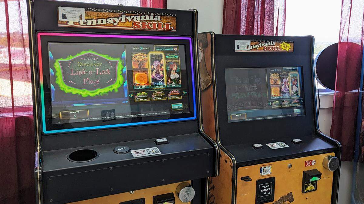 Pennsylvania skill game machine at a business near Harrisburg.