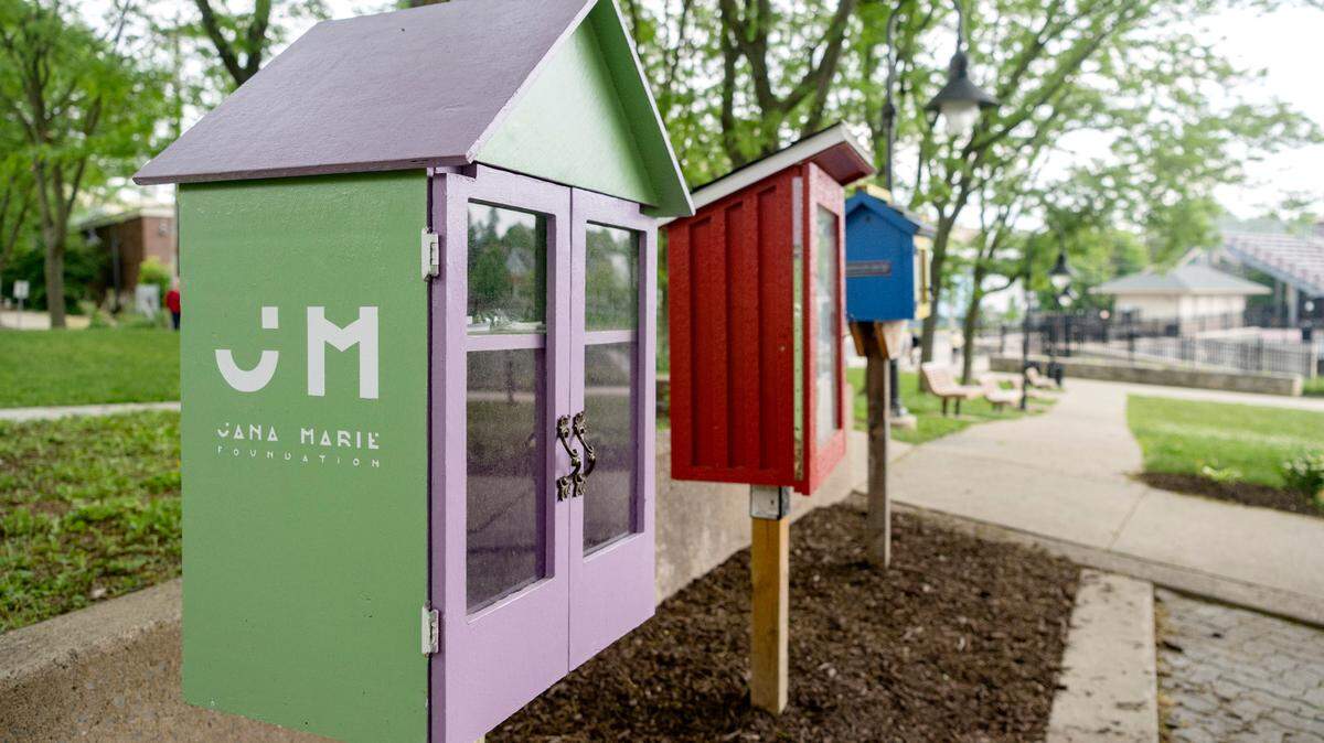 The Tranquility Station has been installed in Sidney Friedman Park by the Jana Marie Foundation’s Reach Club. The box has mental health tips and books.