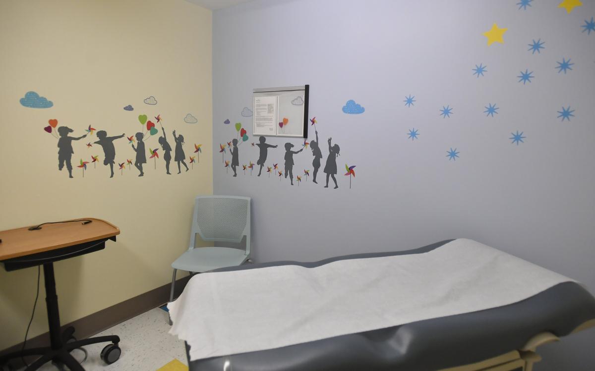 The Children’s Advocacy Center has its own exam room and a pediatrician from the neighboring Mount Nittany Health will come in to do exams.