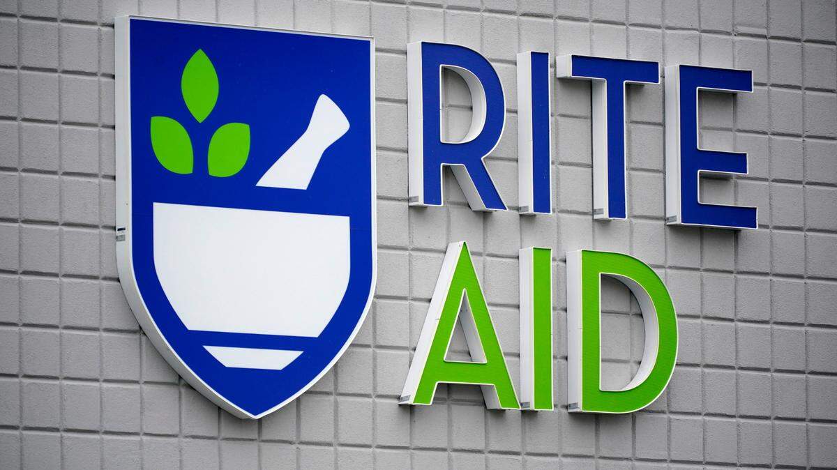FILE - This photo shows a sign of Rite Aid on its store in Pittsburgh on Jan. 23, 2023. Rite Aid, a major U.S. pharmacy chain, said Sunday, Oct. 15, that it has filed for bankruptcy as part of its effort to restructure its finances. (AP Photo/Gene J. Puskar, File)