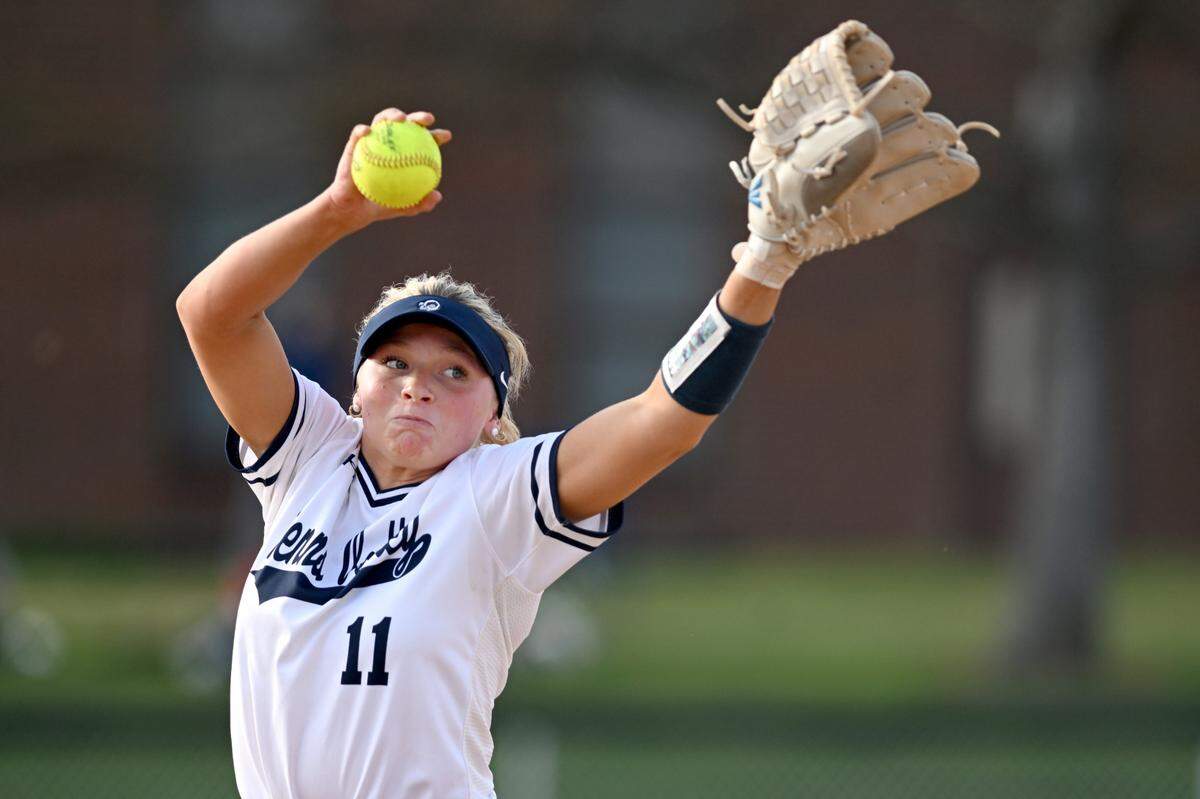 Penns Valley’s Avery Dinges pitches during the game against Bellefonte on Tuesday, April 4, 2023.