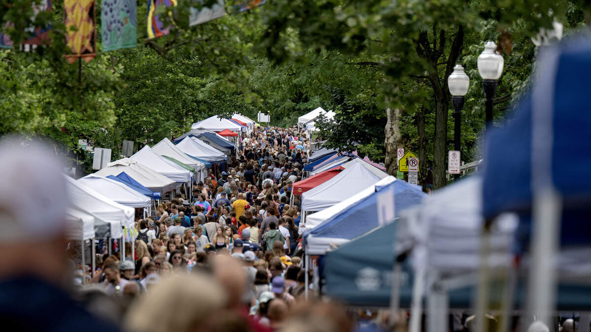 Hundreds of young artists featured their work for the Children and Youth Day sidewalk sale at the Central Pennsylvania Festival of the Arts on Wednesday, July 8, 2026.