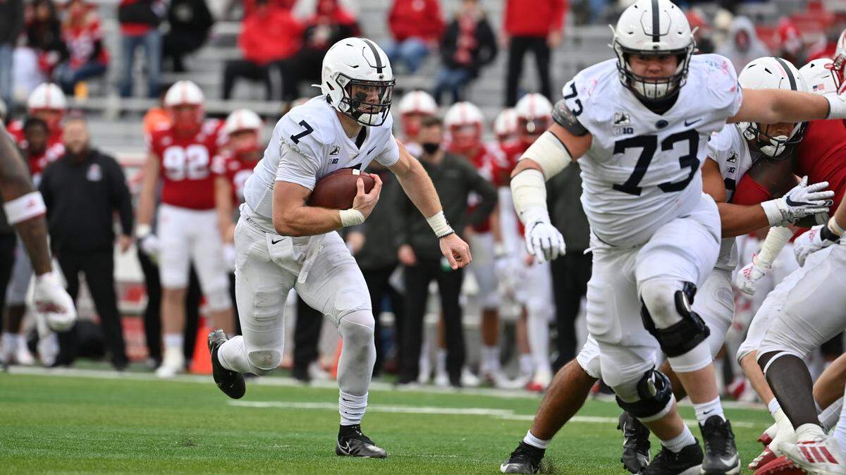 Penn State quarterback Will Levis runs with the ball against Nebraska on Saturday, Nov. 14, 2020, in Lincoln.