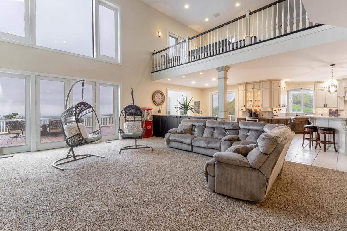 A view of a living room inside the home at 625 Purdue Mountain Road in Bellefonte. Photo shared with permission from home’s listing agent, Paul Confer of Kissinger, Bigatel and Brower Realtors.