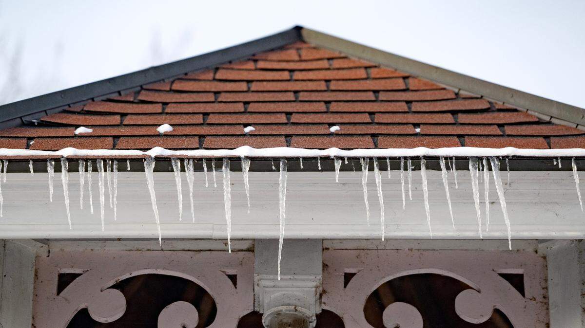 Icicles hang from the gazebo in Talleyrand Park in Bellefonte on Tuesday, Jan. 21, 2025.