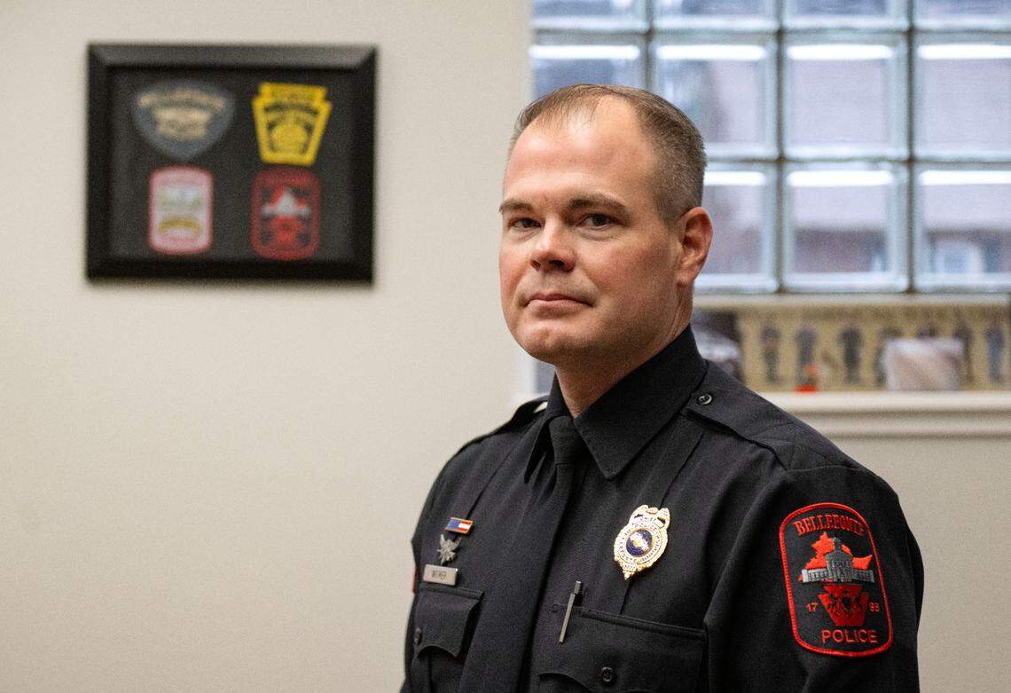Bellefonte police Chief Bill Witmer at the station on Dec. 18, 2024.