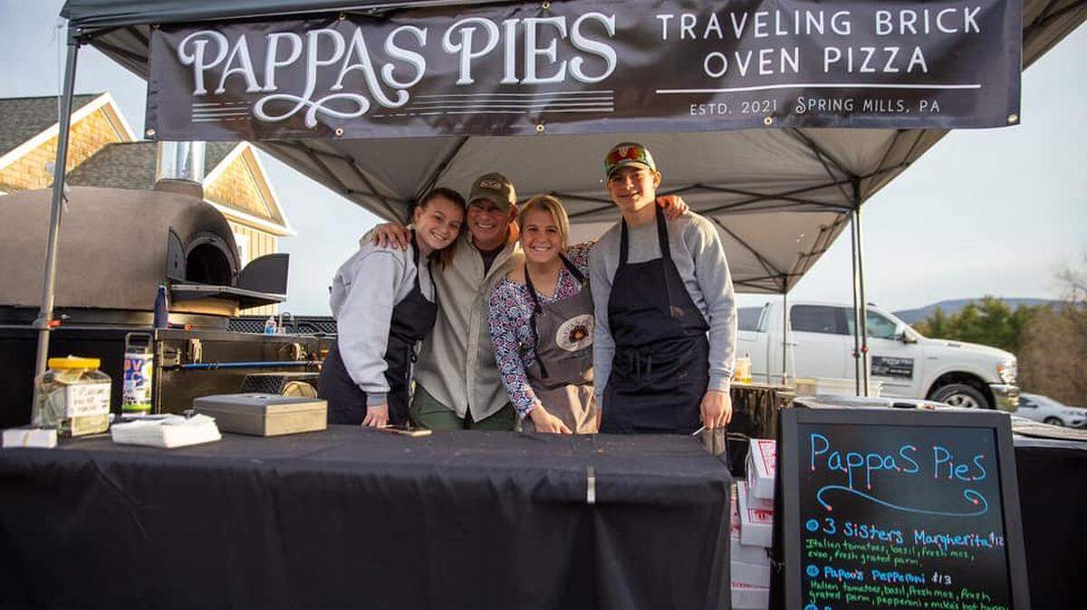 The Pappas Pies mobile wood-fired pizza business started earlier this year.