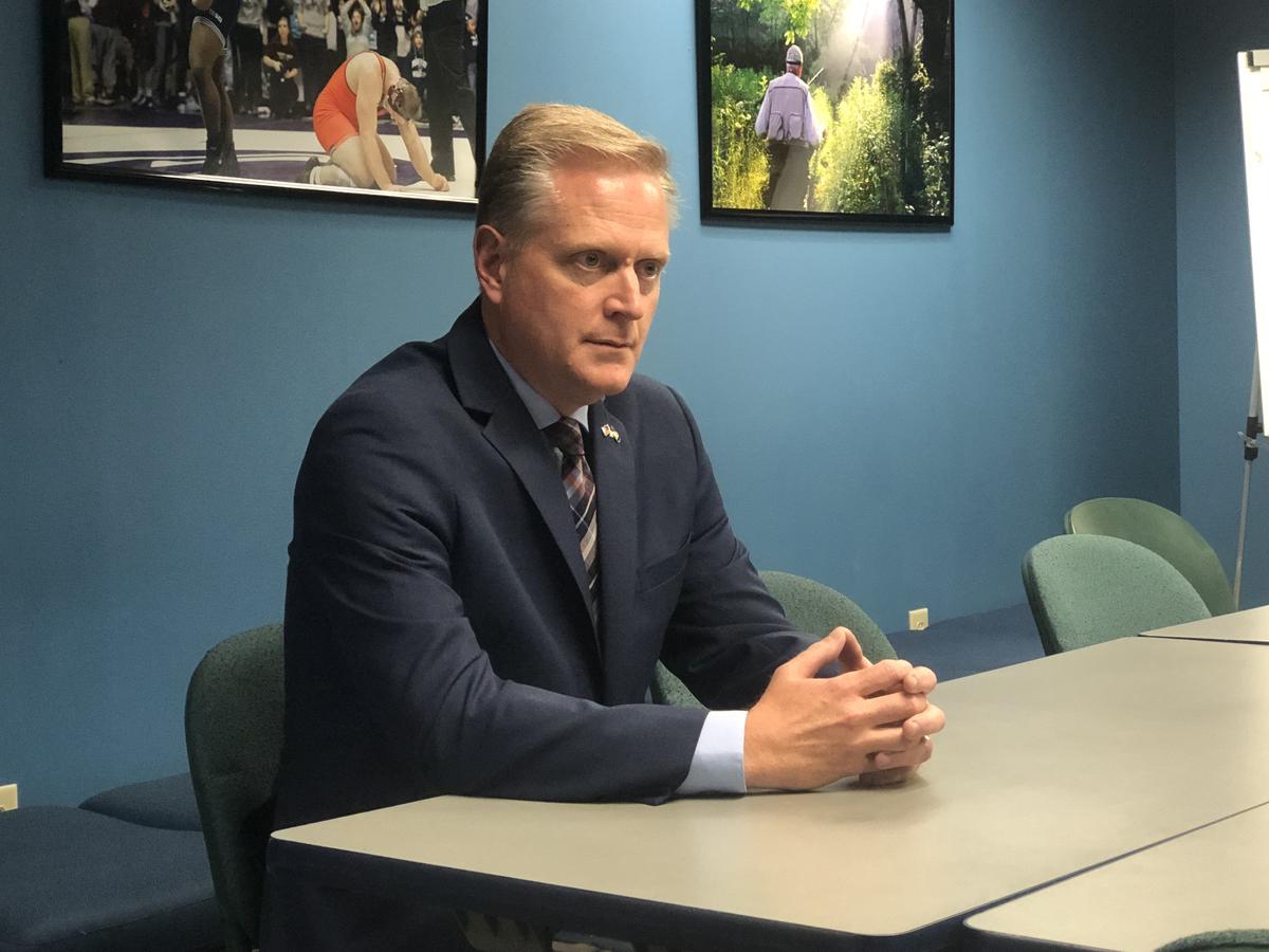 Pennsylvania 12th Congressional District Republican candidate Fred Keller, a Snyder County resident, visits the Centre Daily Times.