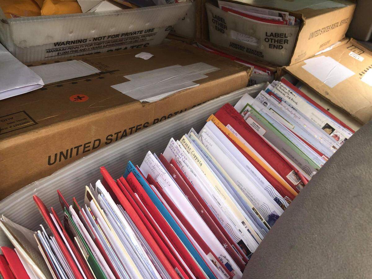 Christmas cards Maddox Hyde received on Dec. 3, 2018. The terminally ill DuBois Area Middle School student is asking for cards to be sent to 333 Ohio St., Reynoldsville, PA, 15851.