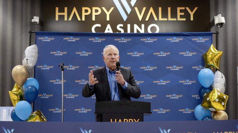 Happy Valley Casino holds grand opening, awards 2 big checks to local charities