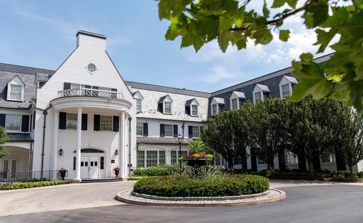The Nittany Lion Inn was closed to visitors in March 2020 due to the COVID-19 pandemic.