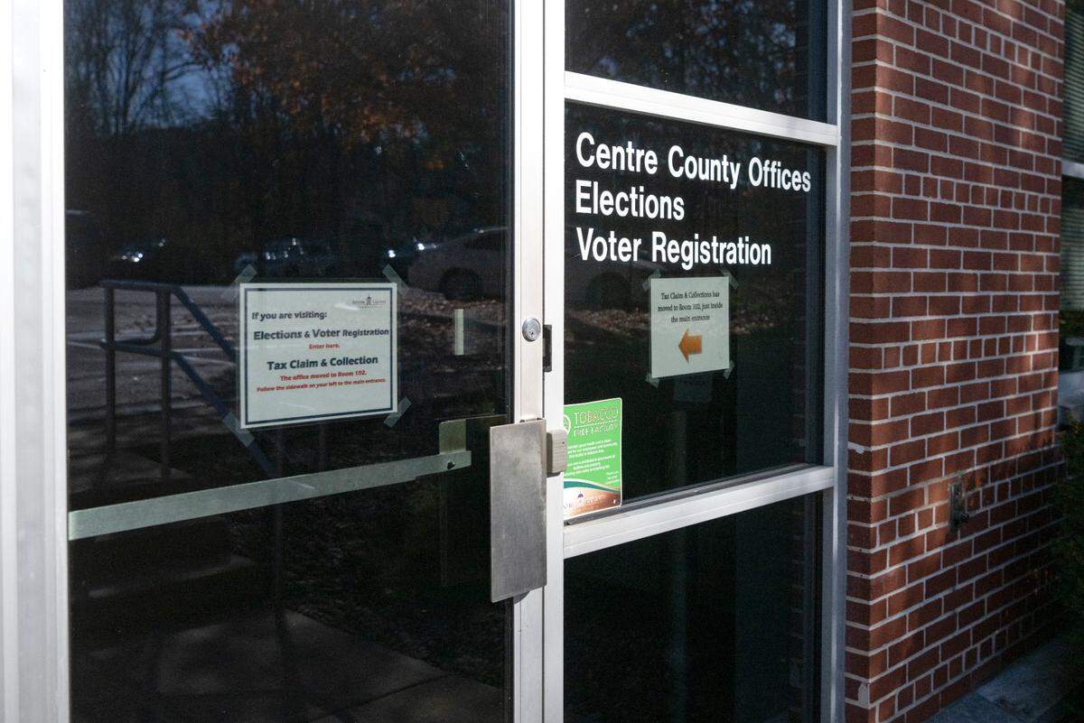 The Centre County Office of Elections and Voter Registration is located at the Willowbank Building in Bellefonte.
