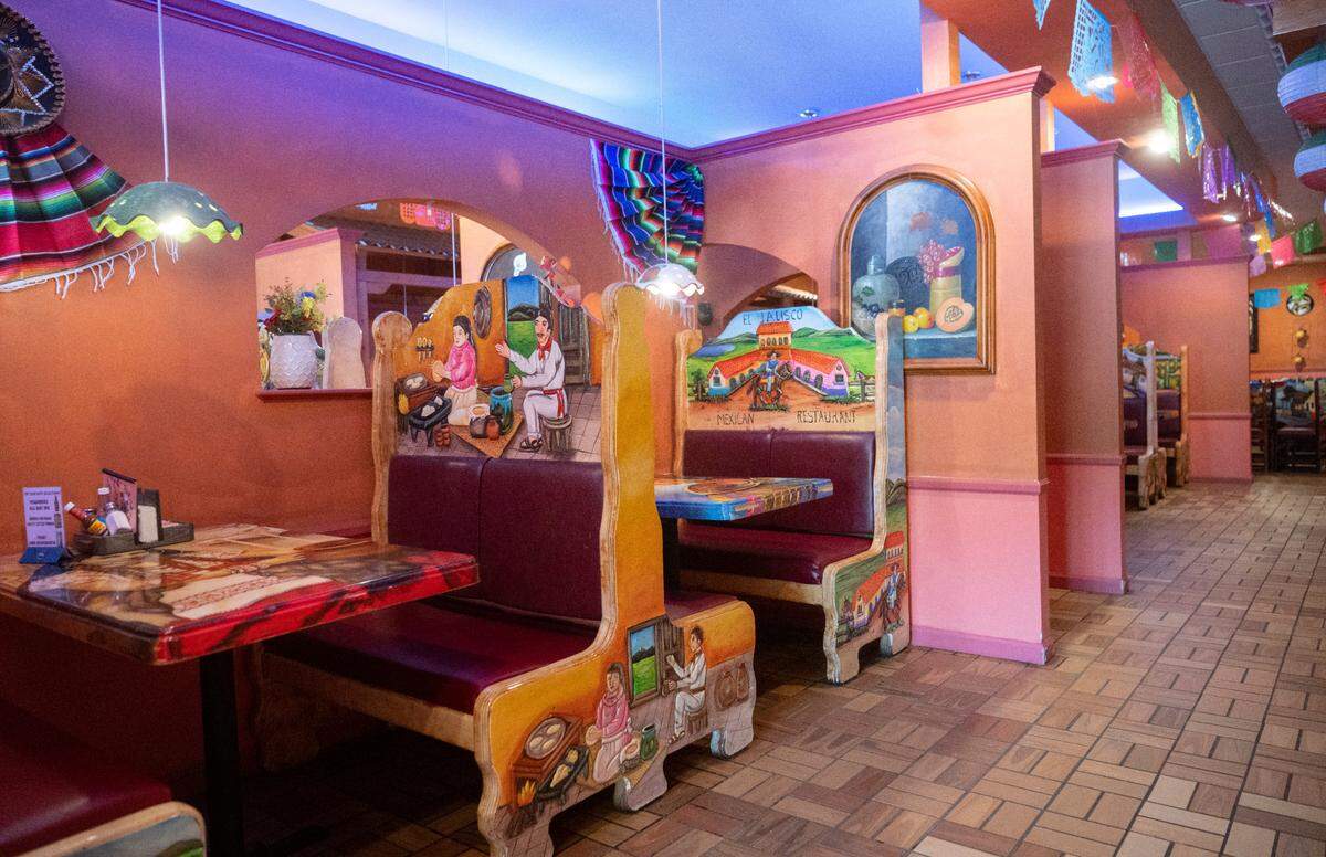 Colorful decorations at Rey Azteca on Monday, June 26, 2023.