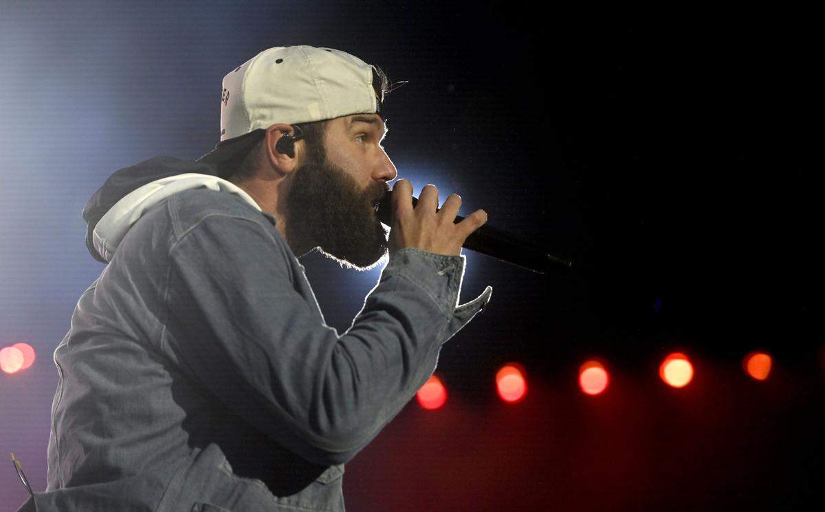 Jordan Davis opens for Luke Combs at Beaver Stadium on Saturday, April 27, 2024.