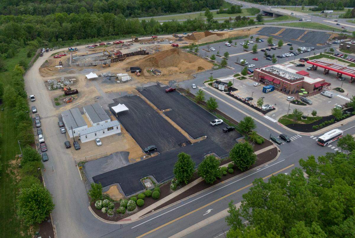 Construction has begun for the new Penn Highlands Healthcare building on Colonnade Boulevard in State College, pictured on Tuesday.