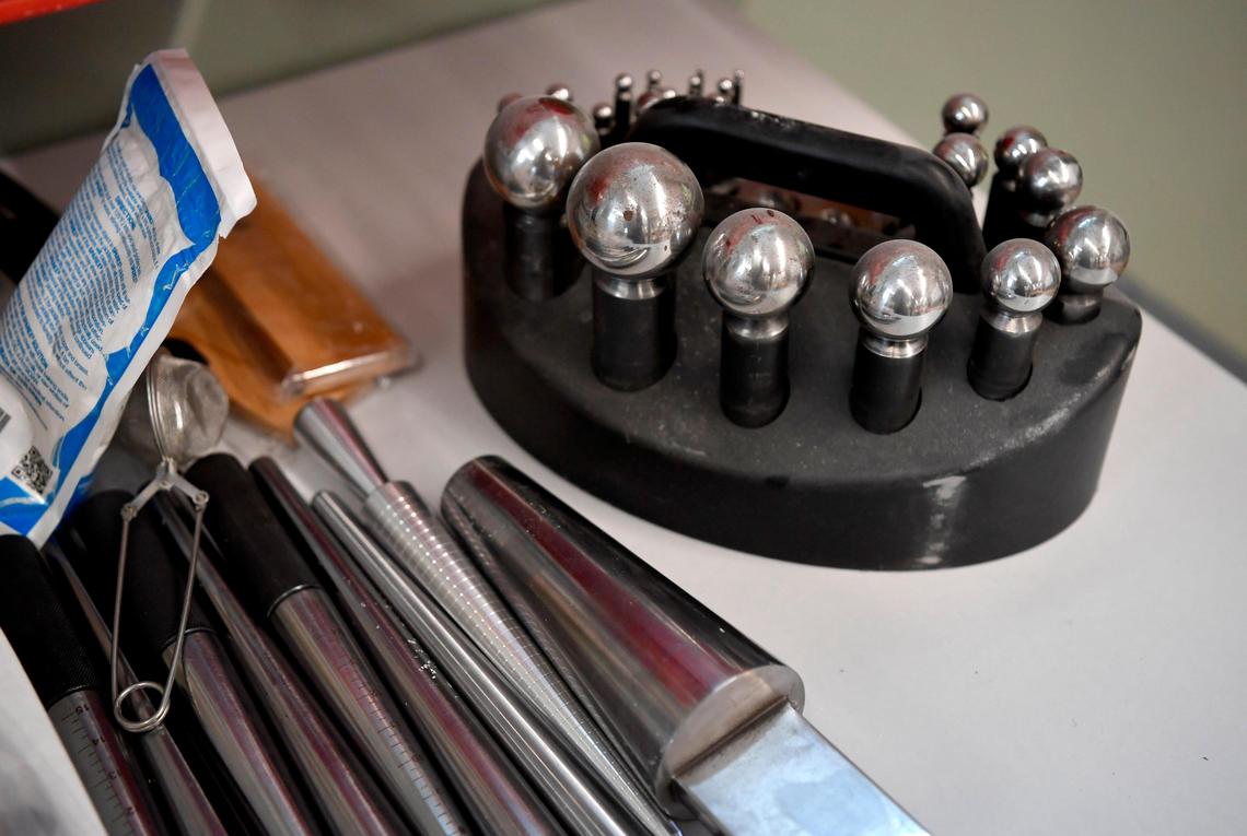 Metal working tools at the Rivet at Discovery Space.