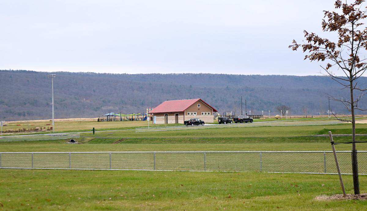Construction continues at Whitehall Road Regional Park on Monday, Nov. 27, 2023.