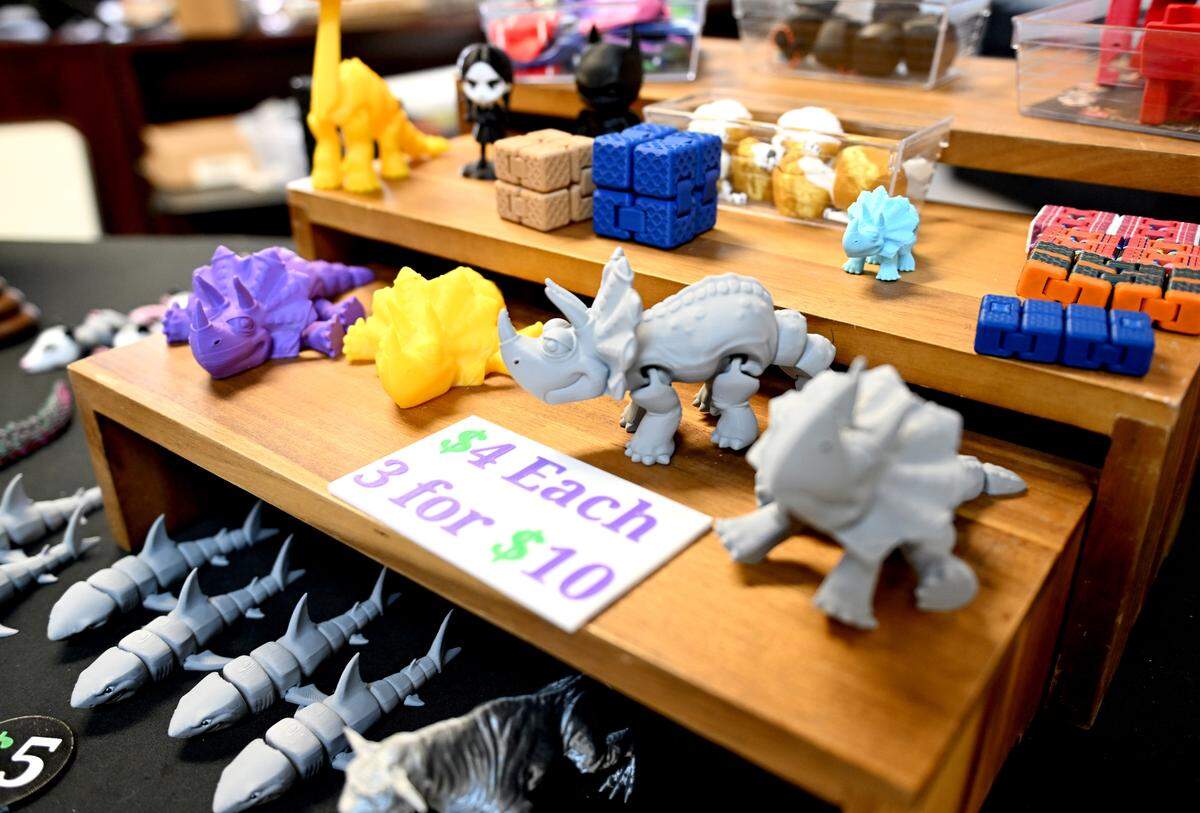 Lizzy’s Toy Box in Bellefonte offers 3D printed fidgets and toys on Monday, Jan. 12, 2026.