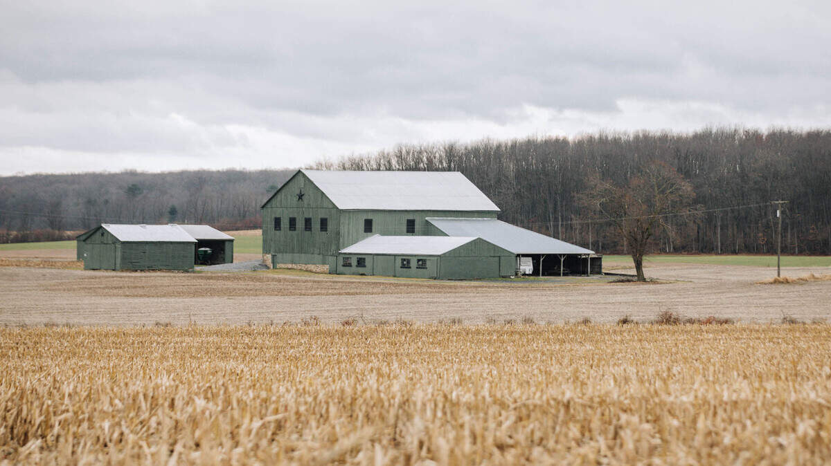 A barn on a farm in Centre County, Pennsylvania