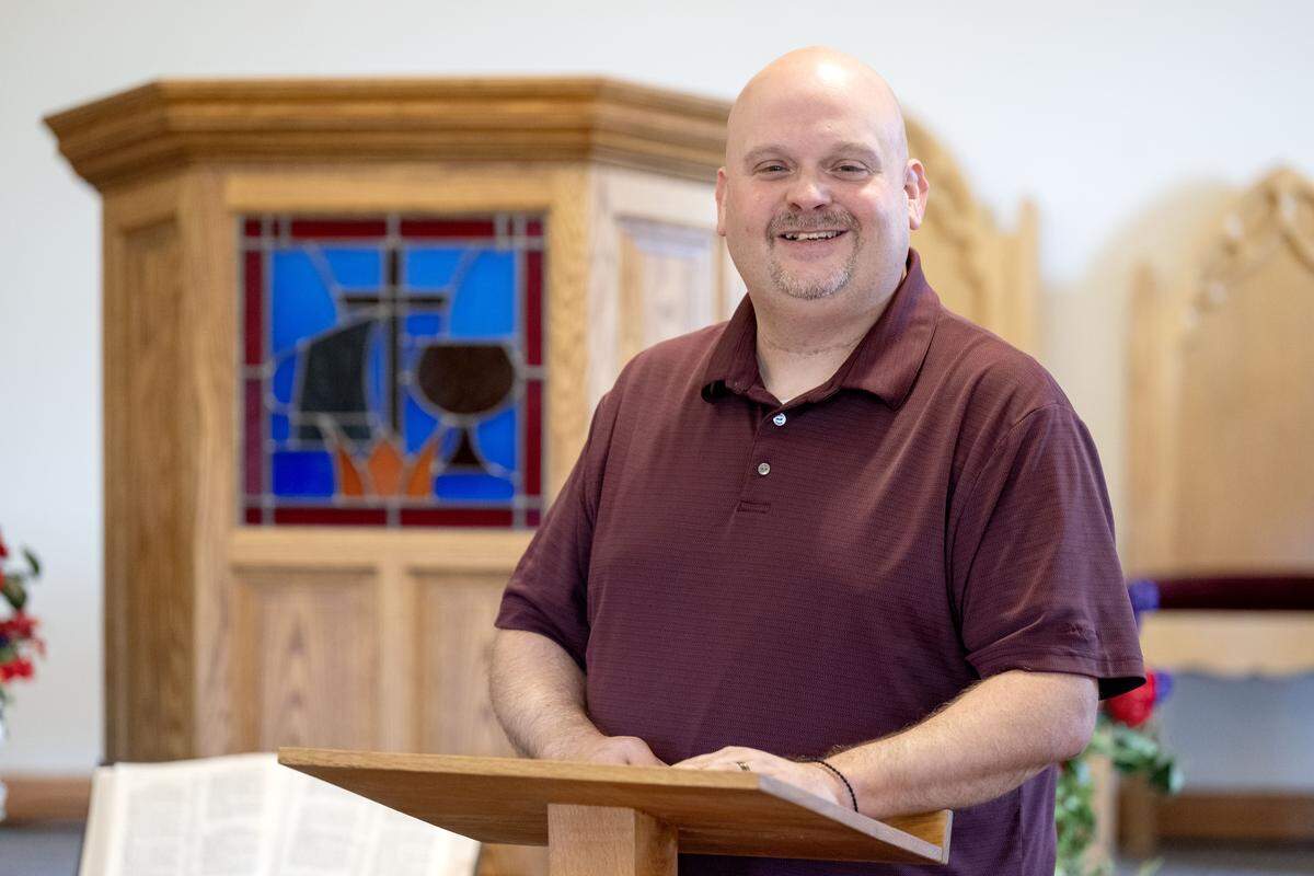 Pastor Ryan Miller of Nittany Valley Alliance Church in Mingoville on Monday, Sept. 15, 2025.  
