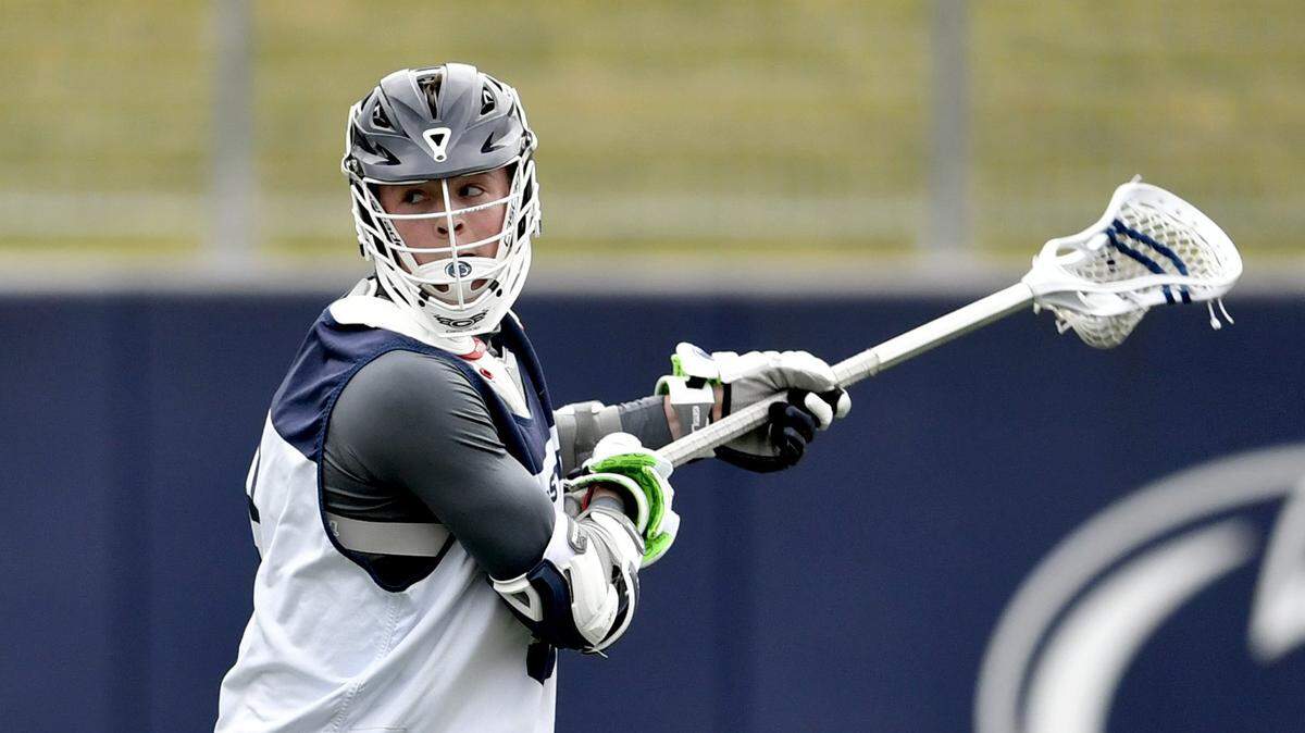Penn State’s Mac O’Keefe, seen here earlier in his career, scored six goals and two assists Saturday night in the Big Ten Men’s Lacrosse Championship against Johns Hopkins. Penn State won in overtime 18-17.