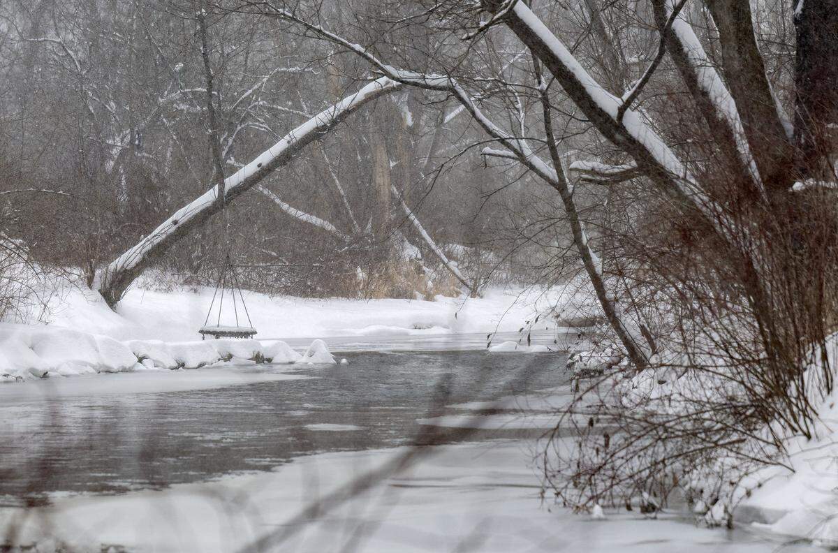 A snow covered Spring Creek on Sunday, Jan. 25, 2026.  
