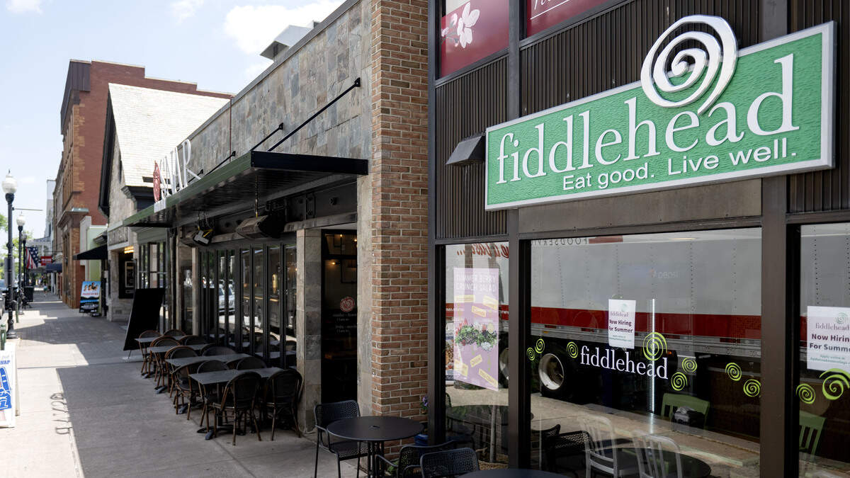Restaurants along College Avenue including Snap Custom Pizza and Fiddlehead are pictured on Thursday, July 2, 2026.